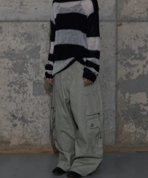 FANCY CLUB(ファンシークラブ)の「◇FANCYCLUB◇ブランド直輸入正規品/クロス ポケット カーゴ パンツ CROSS POCKET CARGO PANTS(カーゴパンツ・レディース・ライトカーキ/ブラック/ピンクベージュ・M/S)」の5枚目の写真
