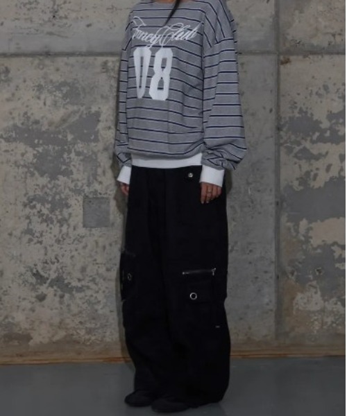 FANCY CLUB(ファンシークラブ)の「◇FANCYCLUB◇ブランド直輸入正規品/クロス ポケット カーゴ パンツ CROSS POCKET CARGO PANTS(カーゴパンツ・レディース・ライトカーキ/ブラック/ピンクベージュ・M/S)」の10枚目の写真
