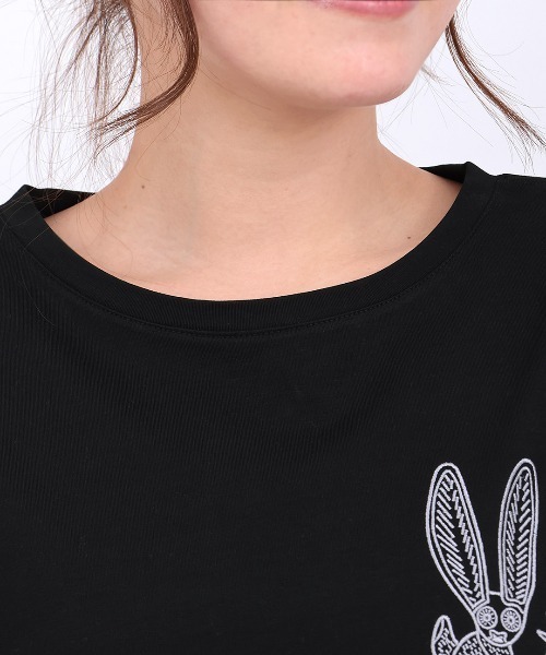 チチカカ(チチカカ)の「Orale! アレブリヘ刺繍ワイドTシャツ(Tシャツ/カットソー・レディース・ピンク/ブラック/ブルー・FREE)」の13枚目の写真