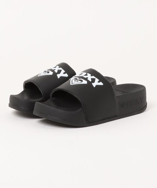 ROXY（ロキシー）の「ROXY ウィメンズ SLIPPY PLATFORM ファッションサンダル 【2026年春夏モデル】（サンダル・レディース・ホワイト/ブラック・LARGE/SMALL/MEDIUM）」の2枚目の写真