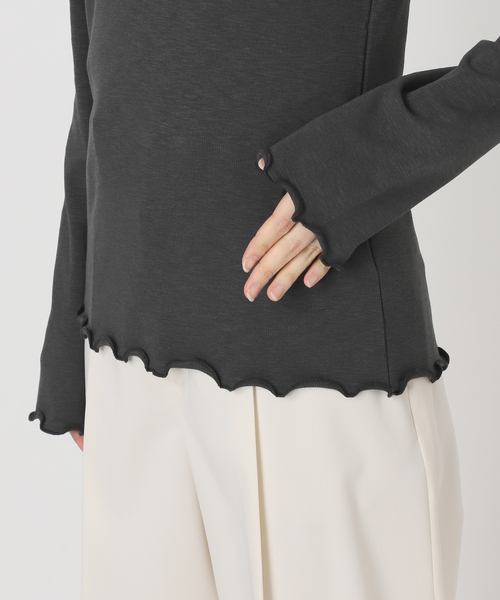 Noble（ノーブル）の「レースドッキングプルオーバー（Tシャツ/カットソー・レディース・チャコールグレー/ベージュ・FREE）」の19枚目の写真