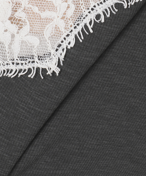 Noble（ノーブル）の「レースドッキングプルオーバー（Tシャツ/カットソー・レディース・チャコールグレー/ベージュ・FREE）」の17枚目の写真