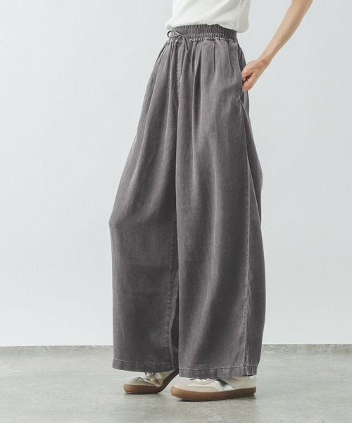 GLOBAL WORK（グローバルワーク）の「エアリーリラックスデニムイージーパンツ/645430（デニムパンツ・レディース・ブラック系その他/ブルー系その他4・MEDIUM/LARGE/SMALL）」の6枚目の写真