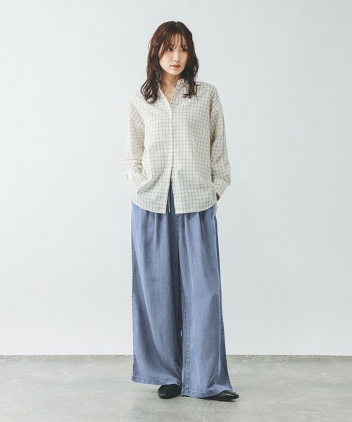 GLOBAL WORK（グローバルワーク）の「エアリーリラックスデニムイージーパンツ/645430（デニムパンツ・レディース・ブラック系その他/ブルー系その他4・MEDIUM/LARGE/SMALL）」の7枚目の写真