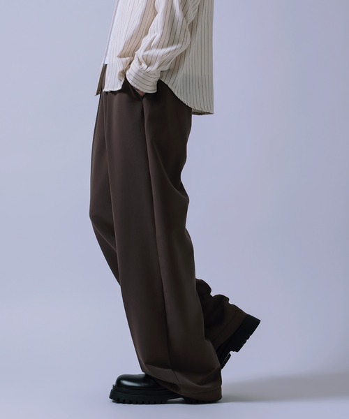 improves(インプローブス)の「ワンタック ワイド ストレート パンツ(その他パンツ・メンズ・ブラック系/ブラック/インディゴブルー/ブラウン・LARGE/MEDIUM)」の20枚目の写真