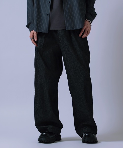 improves(インプローブス)の「ワンタック ワイド ストレート パンツ(その他パンツ・メンズ・ブラック系/ブラック/インディゴブルー/ブラウン・LARGE/MEDIUM)」の15枚目の写真