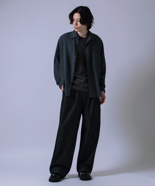 improves(インプローブス)の「ワンタック ワイド ストレート パンツ(その他パンツ・メンズ・ブラック系/ブラック/インディゴブルー/ブラウン・LARGE/MEDIUM)」の18枚目の写真