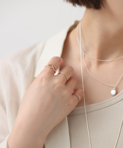 スクリューカットリング K18（リング）｜Lilas（リラ）のファッション