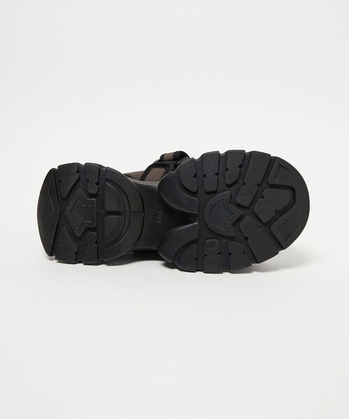 SY UNITED ARROWS(シーユナイテッドアローズ)の「<SY> ネオプレーンビジュー サンダル75(サンダル・レディース・ダークブラウン/ライトグレー/ブラック・L/M/S)」の8枚目の写真