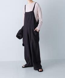 かぐれ（カグレ）の「リネンサロペット（サロペット/オーバーオール）」