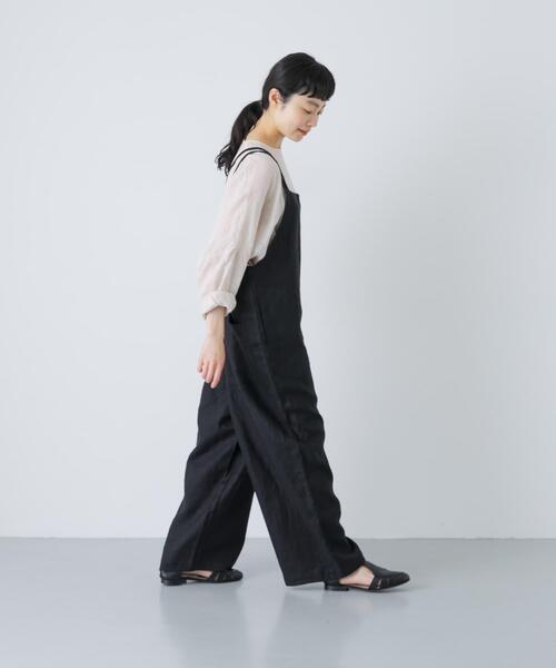 かぐれ（カグレ）の「リネンサロペット（その他パンツ・レディース・チャコールグレー/グレー系その他/ブラック・FREE）」の13枚目の写真