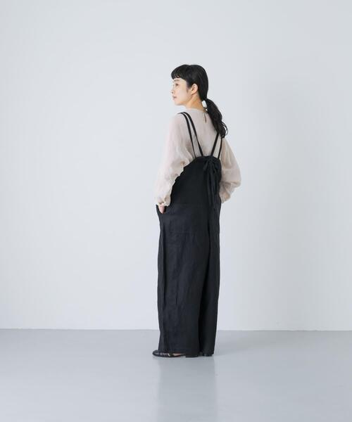 かぐれ（カグレ）の「リネンサロペット（その他パンツ・レディース・チャコールグレー/グレー系その他/ブラック・FREE）」の11枚目の写真