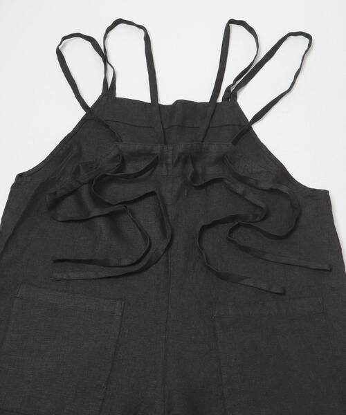 かぐれ（カグレ）の「リネンサロペット（その他パンツ・レディース・チャコールグレー/グレー系その他/ブラック・FREE）」の5枚目の写真