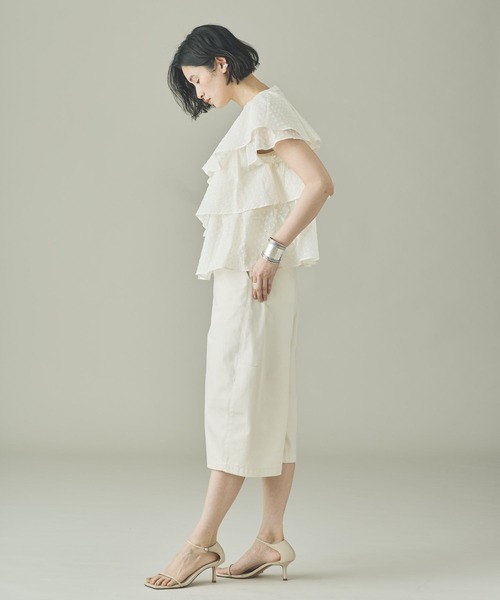 Curensology(カレンソロジー)の「Curensology(カレンソロジー)/<C.S.G>ドットジャカードブラウス(シャツ/ブラウス・レディース・ブラック/ホワイト・FREE)」の9枚目の写真