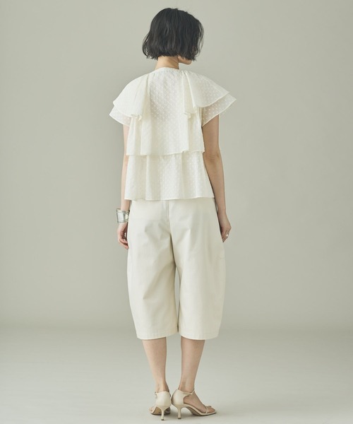 Curensology(カレンソロジー)の「Curensology(カレンソロジー)/<C.S.G>ドットジャカードブラウス(シャツ/ブラウス・レディース・ブラック/ホワイト・FREE)」の10枚目の写真