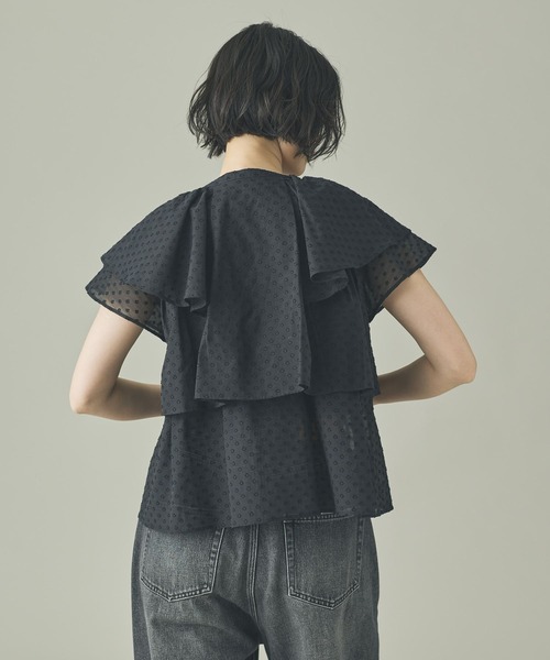 Curensology(カレンソロジー)の「Curensology(カレンソロジー)/<C.S.G>ドットジャカードブラウス(シャツ/ブラウス・レディース・ブラック/ホワイト・FREE)」の17枚目の写真