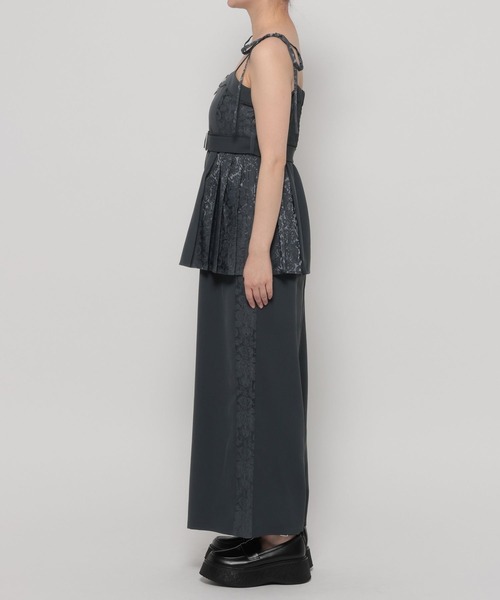 HARE（ハレ）の「ジャガードリボンオールインワン(HARE)（つなぎ/オールインワン・レディース・グレー/ブラック・FREE）」の16枚目の写真