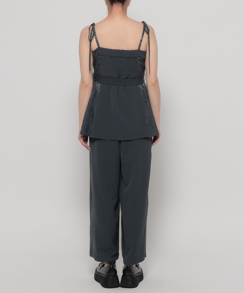 HARE（ハレ）の「ジャガードリボンオールインワン(HARE)（つなぎ/オールインワン・レディース・グレー/ブラック・FREE）」の17枚目の写真