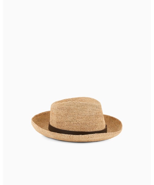 EMPORIO ARMANI（エンポリオアルマーニ）の「【エンポリオ アルマーニ】ハット 編み込みラフィア（ハット・メンズ・ナチュラル・59cm/60cm）」の3枚目の写真