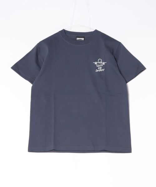 THRASHER(スラッシャー)の「GONZ ART S/S T-SHIRTS/THRASHER スラッシャー 半袖Tシャツ ワンポイントプリント バックプリント ストリート スケーターユニセックス(Tシャツ/カットソー・メンズ・ブラック/ホワイト/パープル系その他・X-LARGE/SMALL/LARGE/MEDIUM)」の13枚目の写真
