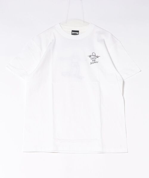 THRASHER(スラッシャー)の「GONZ ART S/S T-SHIRTS/THRASHER スラッシャー 半袖Tシャツ ワンポイントプリント バックプリント ストリート スケーターユニセックス(Tシャツ/カットソー・メンズ・ブラック/ホワイト/パープル系その他・X-LARGE/SMALL/LARGE/MEDIUM)」の11枚目の写真