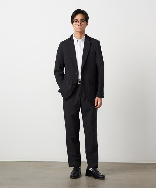 COMME CA ISM（コムサイズム）の「【ウォッシャブル】リネンライクポリエステル テーパードパンツ（スラックス・メンズ・カーキ/ブラック/ネイビー・SMALL/LARGE/MEDIUM/X-LARGE）」の5枚目の写真