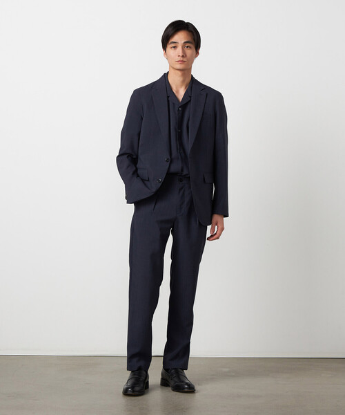 COMME CA ISM（コムサイズム）の「【ウォッシャブル】リネンライクポリエステル テーパードパンツ（スラックス・メンズ・カーキ/ブラック/ネイビー・SMALL/LARGE/MEDIUM/X-LARGE）」の11枚目の写真