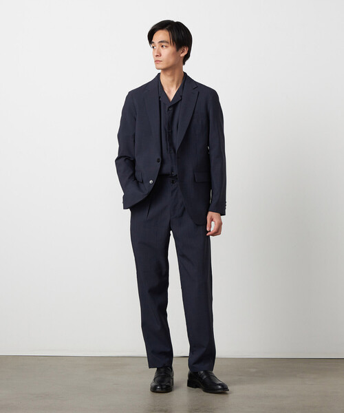 COMME CA ISM（コムサイズム）の「【ウォッシャブル】リネンライクポリエステル テーパードパンツ（スラックス・メンズ・カーキ/ブラック/ネイビー・SMALL/LARGE/MEDIUM/X-LARGE）」の12枚目の写真