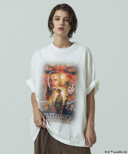 SLICK（スリック）の「【SLICK/スリック】SLICK / STAR WARS / Printed T-shirt 02/スターウォーズ / パウダー加工プリントTシャツ /オーバーサイズ シルエット/ ビンテージ / ディズニー（Tシャツ/カットソー・メンズ・ホワイト/ブラック・3/2/1）」の12枚目の写真