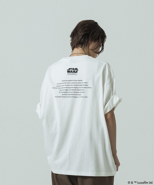 SLICK（スリック）の「【SLICK/スリック】SLICK / STAR WARS / Printed T-shirt 02/スターウォーズ / パウダー加工プリントTシャツ /オーバーサイズ シルエット/ ビンテージ / ディズニー（Tシャツ/カットソー・メンズ・ホワイト/ブラック・3/2/1）」の14枚目の写真