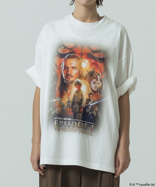 SLICK（スリック）の「【SLICK/スリック】SLICK / STAR WARS / Printed T-shirt 02/スターウォーズ / パウダー加工プリントTシャツ /オーバーサイズ シルエット/ ビンテージ / ディズニー（Tシャツ/カットソー・メンズ・ホワイト/ブラック・3/2/1）」の22枚目の写真