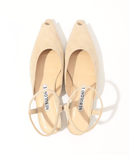 NEBULONI E（ネブローニ）の「NEBULONI E.  FLAT MULE フラットサンダル（サンダル・レディース・ライトベージュ・36/37/38）」の8枚目の写真