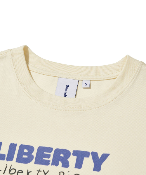 URBANDTYPE(アーバンディタイプ)の「リバティピープルTシャツ_クリーム(Tシャツ/カットソー・レディース・その他・SMALL/MEDIUM/LARGE/X-LARGE)」の4枚目の写真