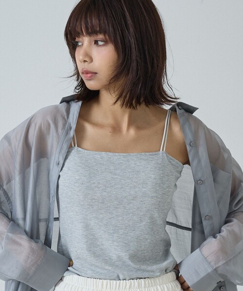 abahouse mavie（アバハウスマヴィ）の「【ｶｯﾌﾟ取り外し可能】ｶｯﾌﾟｲﾝｷｬﾐ（Tシャツ/カットソー・レディース・ホワイト/ライトグレー/ブラック・フリー）」の3枚目の写真
