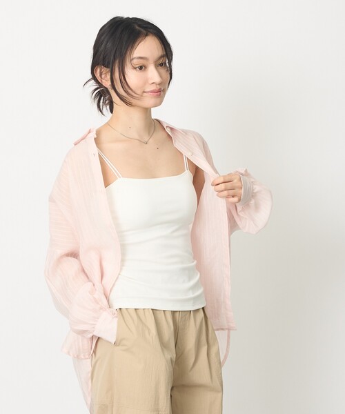 abahouse mavie（アバハウスマヴィ）の「【ｶｯﾌﾟ取り外し可能】ｶｯﾌﾟｲﾝｷｬﾐ（Tシャツ/カットソー・レディース・ホワイト/ライトグレー/ブラック・フリー）」の5枚目の写真
