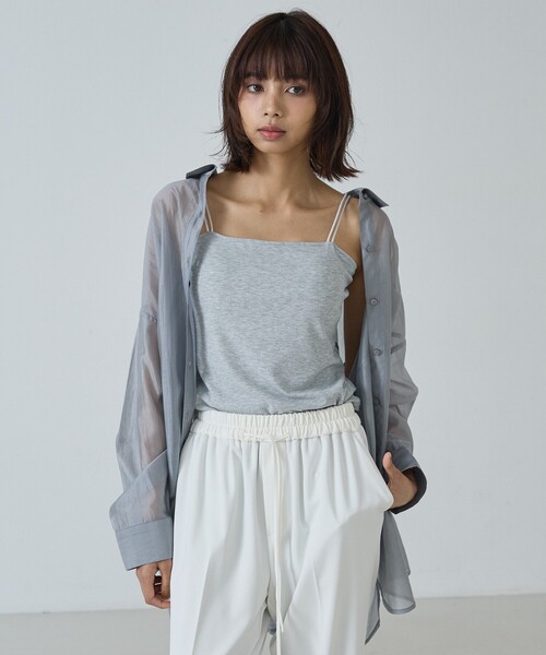 abahouse mavie（アバハウスマヴィ）の「【ｶｯﾌﾟ取り外し可能】ｶｯﾌﾟｲﾝｷｬﾐ（Tシャツ/カットソー・レディース・ホワイト/ライトグレー/ブラック・フリー）」の8枚目の写真