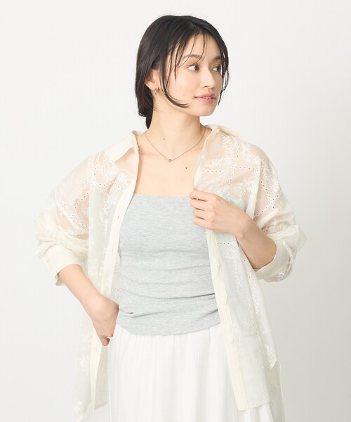 abahouse mavie（アバハウスマヴィ）の「【ｶｯﾌﾟ取り外し可能】ｶｯﾌﾟｲﾝｷｬﾐ（Tシャツ/カットソー・レディース・ホワイト/ライトグレー/ブラック・フリー）」の11枚目の写真