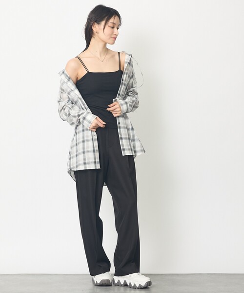 abahouse mavie（アバハウスマヴィ）の「【ｶｯﾌﾟ取り外し可能】ｶｯﾌﾟｲﾝｷｬﾐ（Tシャツ/カットソー・レディース・ホワイト/ライトグレー/ブラック・フリー）」の15枚目の写真