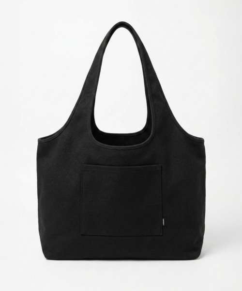 UNDEROFF(アンダーオフ)の「ヴィンテージビッグショッパーエコバッグ(ショルダーバッグ・メンズ・チャコール・F)」の1枚目の写真