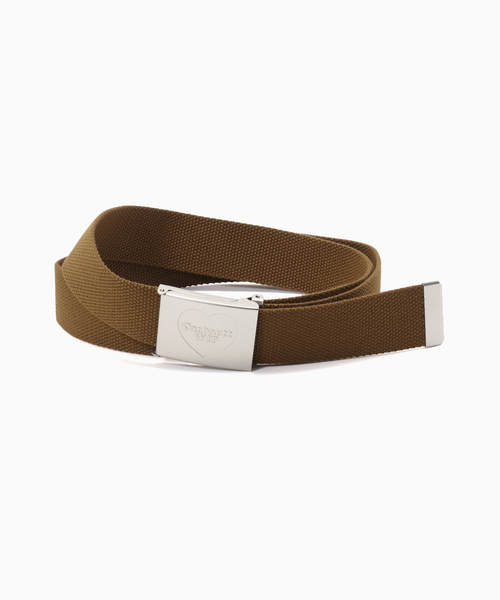 Carhartt WIP（カーハートダブリューアイピー）の「CARHARTT WIP / カーハート ダブリューアイピー HEART CLIP BELT（ベルト・メンズ・キャメル/ブラック・FREE）」の2枚目の写真