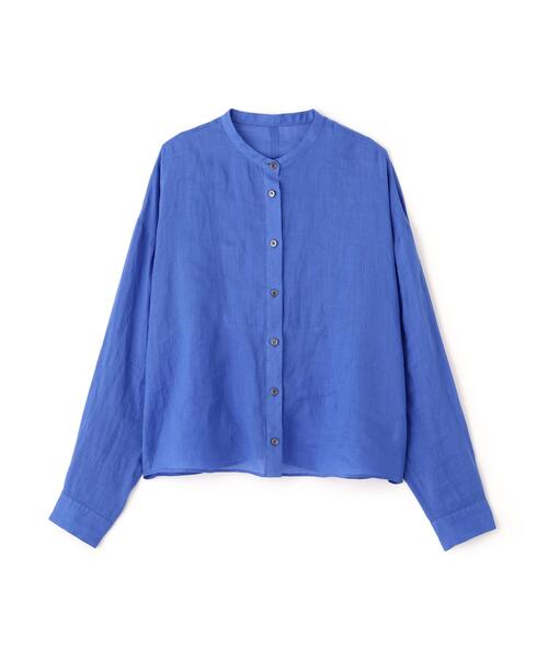 human woman(ヒューマンウーマン)の「◆【名品/ウォッシャブル/4カラー展開】ラミーボザムシャツブラウス(シャツ/ブラウス・レディース・ベージュ系その他2/ピンク/ネイビー/ブルー・MEDIUM)」の18枚目の写真