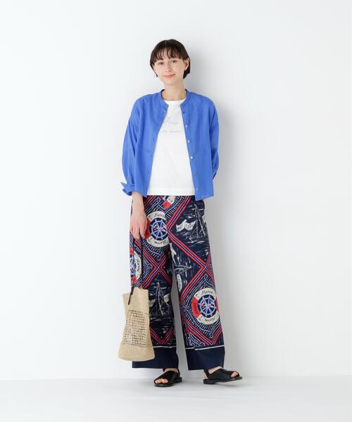 human woman(ヒューマンウーマン)の「◆【名品/ウォッシャブル/4カラー展開】ラミーボザムシャツブラウス(シャツ/ブラウス・レディース・ベージュ系その他2/ピンク/ネイビー/ブルー・MEDIUM)」の16枚目の写真