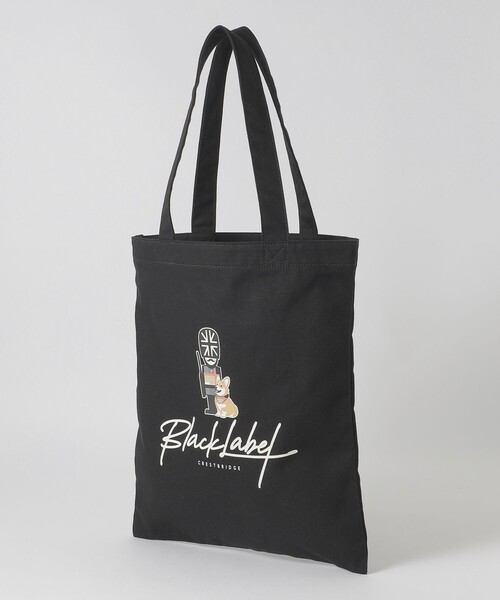 BLACK LABEL CRESTBRIDGE(ブラックレーベル・クレストブリッジ)の「ブリティッシュグラフィックトート(ショルダーバッグ・メンズ・オフホワイト/ブラック・FREE)」の2枚目の写真