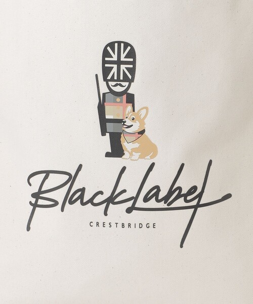 BLACK LABEL CRESTBRIDGE(ブラックレーベル・クレストブリッジ)の「ブリティッシュグラフィックトート(ショルダーバッグ・メンズ・オフホワイト/ブラック・FREE)」の7枚目の写真