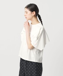 【WEB限定 Wardrobe DAILY MINIMAL】ケープフリル ショートスリーブプルオーバー UVカット 接触冷感