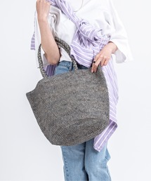 MADE IN MADA（メイドインマダ）の「【MADE IN MADA /メイドインマダ】大きめ　かごバッグ　ラフィア　トートバッグ（かごバッグ）」