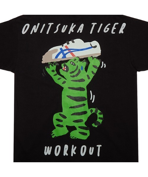 Onitsuka Tiger(オニツカタイガー)の「OVERSIZED GRAPHIC T / オーバーサイズグラフィックティー(Tシャツ/カットソー・レディース・ブラック/アイボリー・S/XS/XL/L/M)」の3枚目の写真