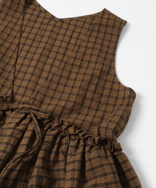 URBAN RESEARCH Sonny Label(アーバンリサーチサニーレーベル)の「サッカーチェックペプラムベストブラウス(シャツ/ブラウス・レディース・ブラウン/ブラック/チャコールグレー・FREE)」の15枚目の写真