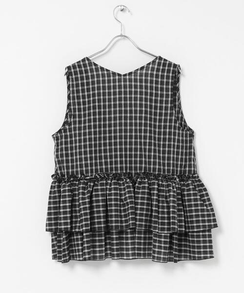 URBAN RESEARCH Sonny Label(アーバンリサーチサニーレーベル)の「サッカーチェックペプラムベストブラウス(シャツ/ブラウス・レディース・ブラウン/ブラック/チャコールグレー・FREE)」の22枚目の写真