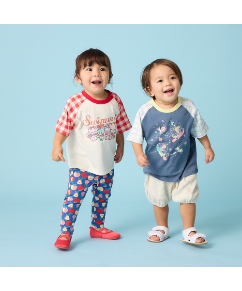 Belle Maison(ベルメゾン)の「SWIMMERコラボ ラグラン半袖Tシャツ(Tシャツ/カットソー・キッズ・レッド系その他3/ブルー系その他2・80/90/100/110/120)」の4枚目の写真
